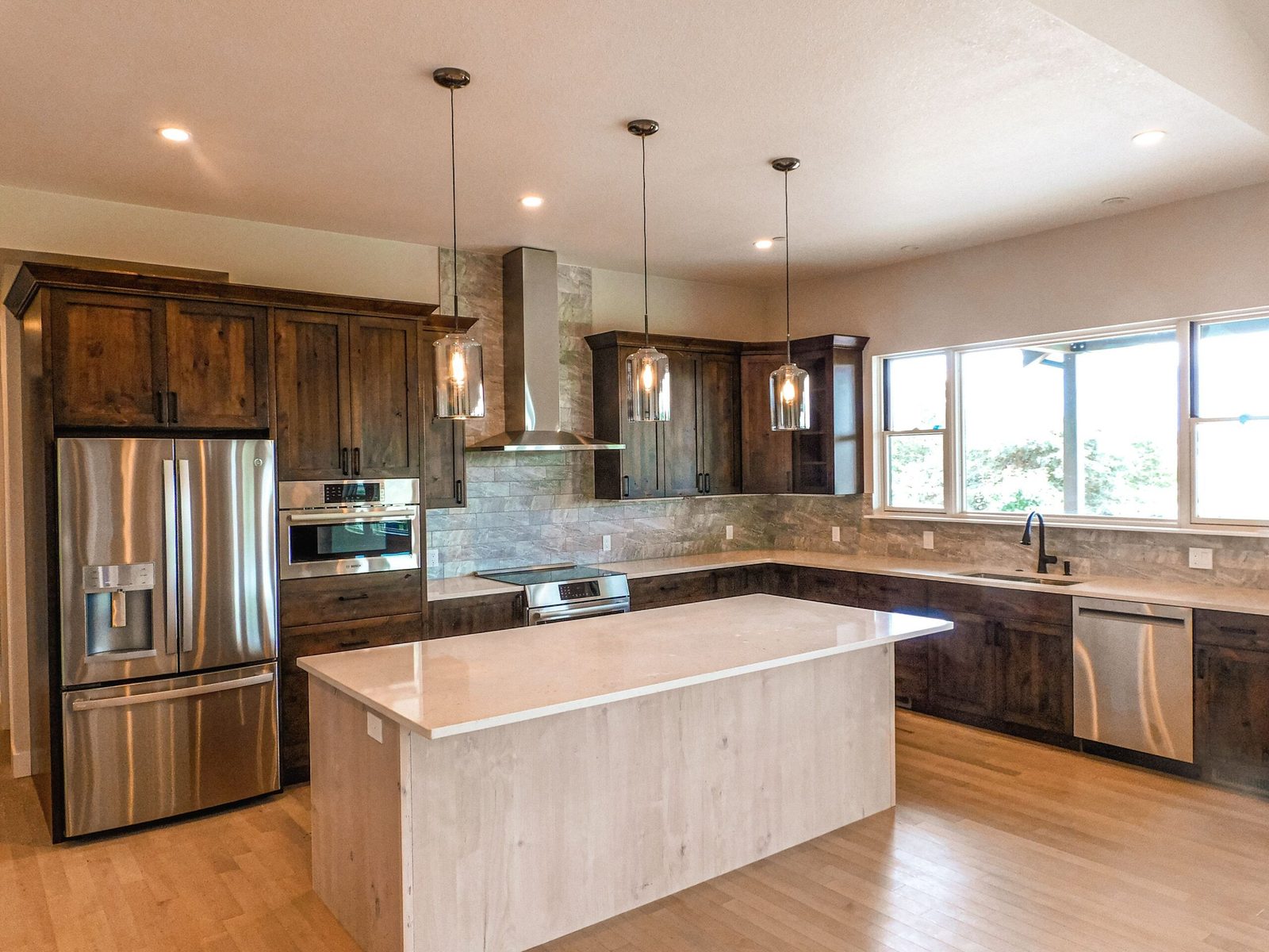 Kitchen in a custom Marshall Fire rebuild